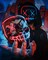 Halloween Mask Skeleton Gloves Set, 3 Modes Light Up Scary LED Mask with LED Glow Gloves, Halloween Decorations Anonymous Carnival Costumes glow purge Masks Gift for Boys Girl